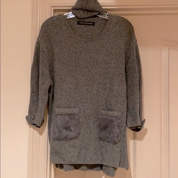 Sweater with fur pockets - Picture 5 of 5